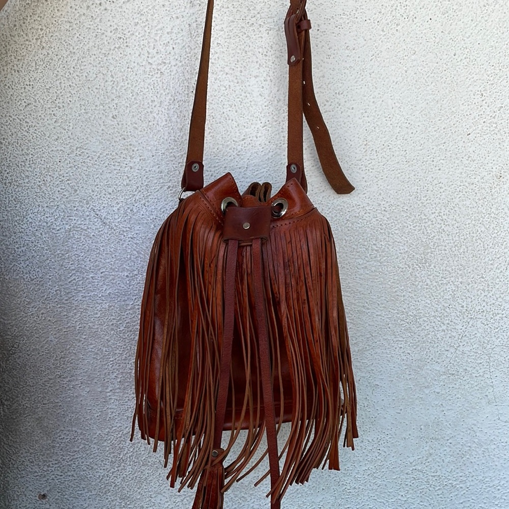 Leather Fringe Purse